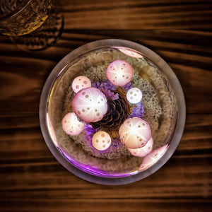 Purple Handmade Mushroom Night Light