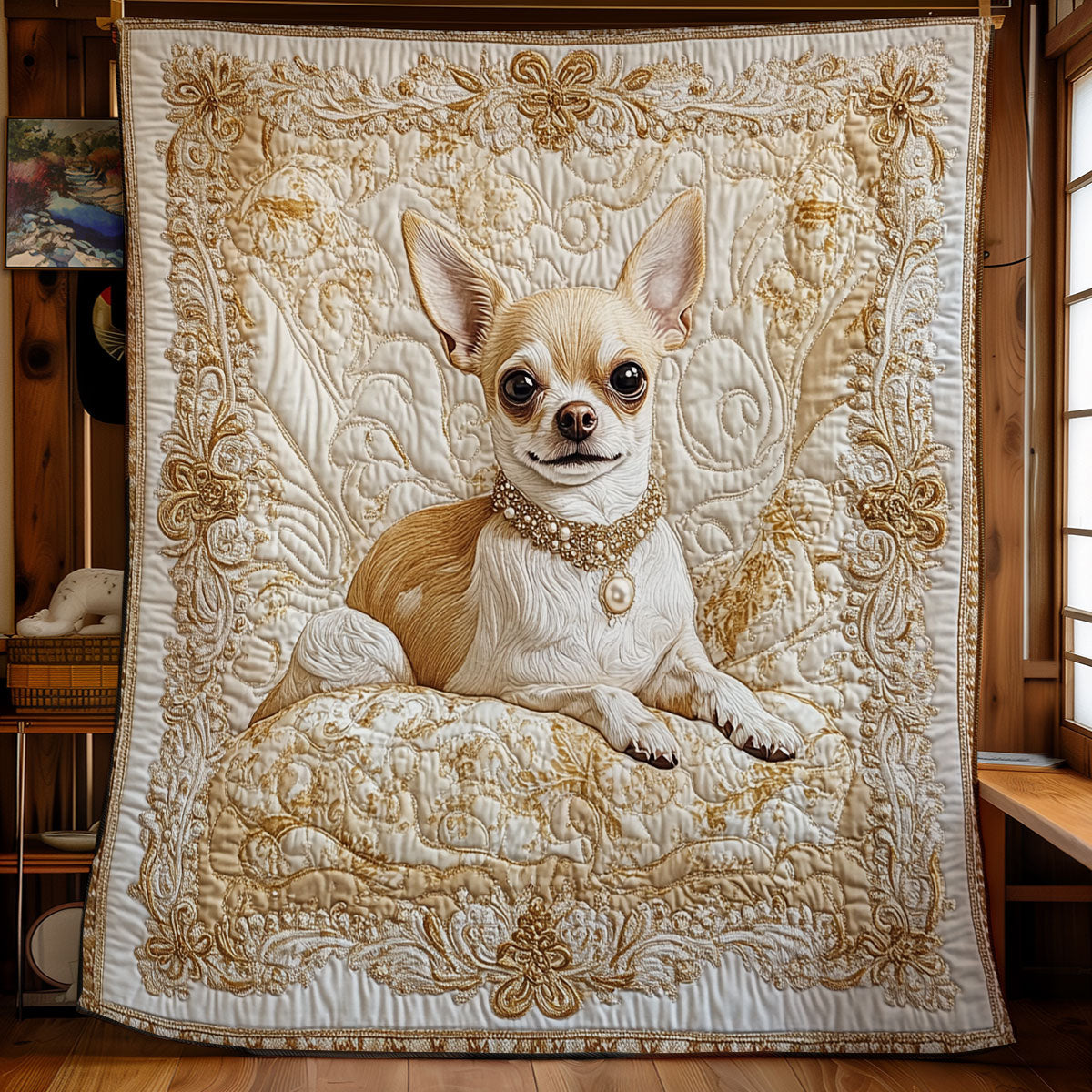 Chihuahua Quilted Blanket
