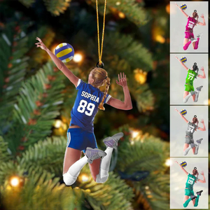 Personalized Volleyball/beach volleyball Acrylic Ornament-Gift For Volleyball Players/Lovers