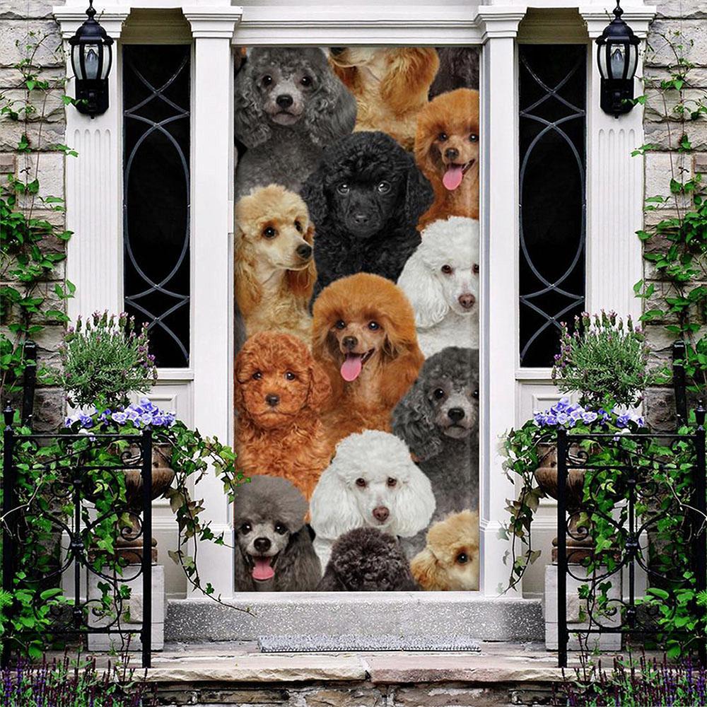 A Bunch Of Poodles Door Cover/Great Gift Idea For Dog Lovers