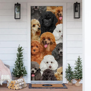 A Bunch Of Poodles Door Cover/Great Gift Idea For Dog Lovers