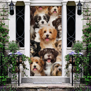 A Bunch Of Havaneses Door Cover/Great Gift Idea For Dog Lovers