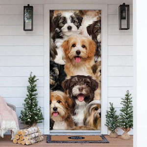 A Bunch Of Havaneses Door Cover/Great Gift Idea For Dog Lovers