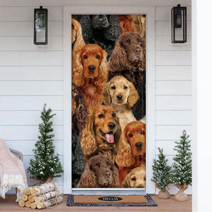 A Bunch Of English Cocker Spaniels Door Cover/Great Gift Idea For Dog Lovers