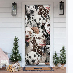 A Bunch Of Dalmatians Door Cover/Great Gift Idea For Dog Lovers