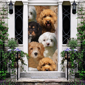 A Bunch Of Cavapoos Door Cover/Great Gift Idea For Dog Lovers