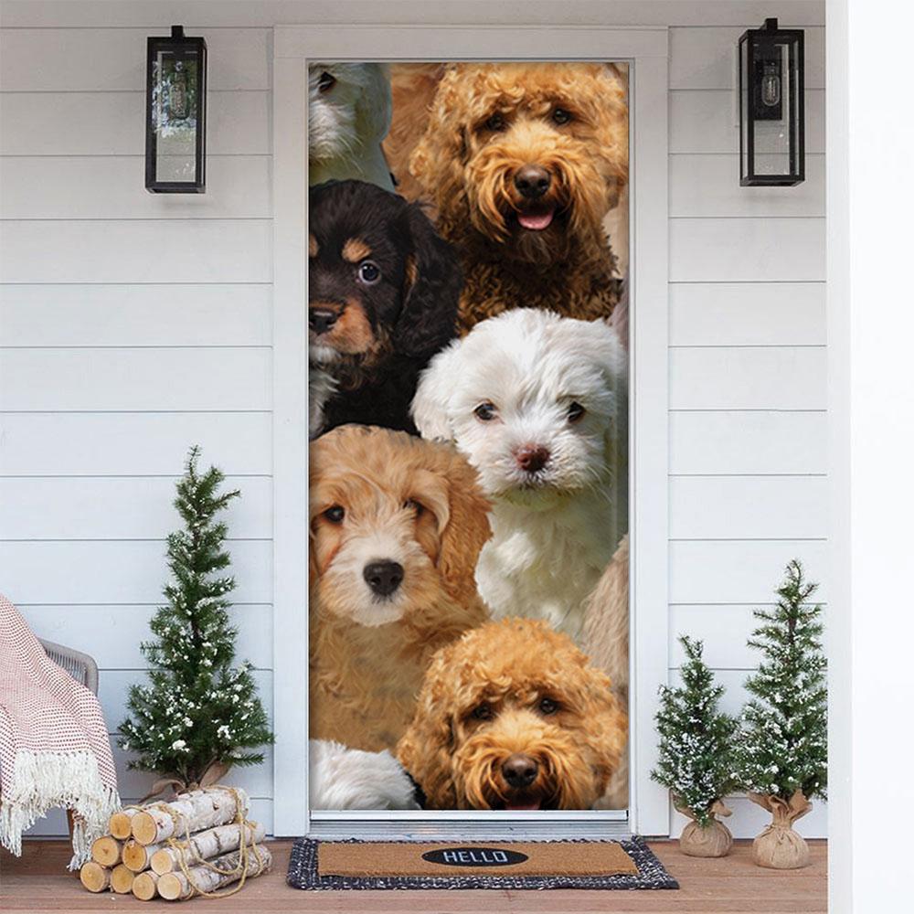 A Bunch Of Cavapoos Door Cover/Great Gift Idea For Dog Lovers