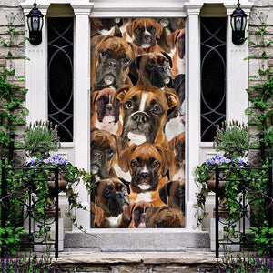 A Bunch Of Boxers Door Cover/Great Gift Idea For Dog Lovers
