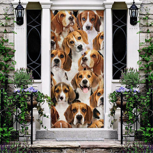 A Bunch Of Beagles Door Cover/Great Gift Idea For Dog Lovers