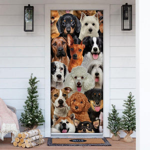 A Bunch Of Dogs Door Cover/Great Gift Idea For Dog Lovers