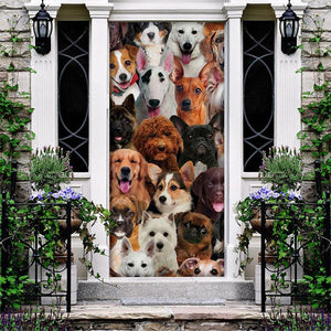 A Bunch Of Dogs 02 Door Cover/Great Gift Idea For Dog Lovers
