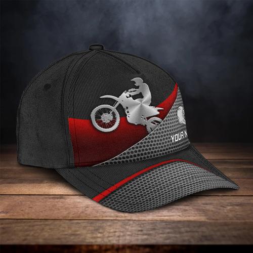Custom Personalized Racing Caps Personalized Motocross Racer/Dirtbike MetalMulticolor Classic Cap - OKBANDS