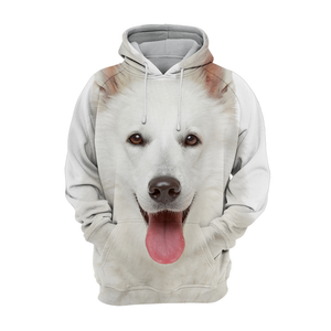 Unisex 3D Graphic Hoodies Animals Dogs Swiss Shepherd White