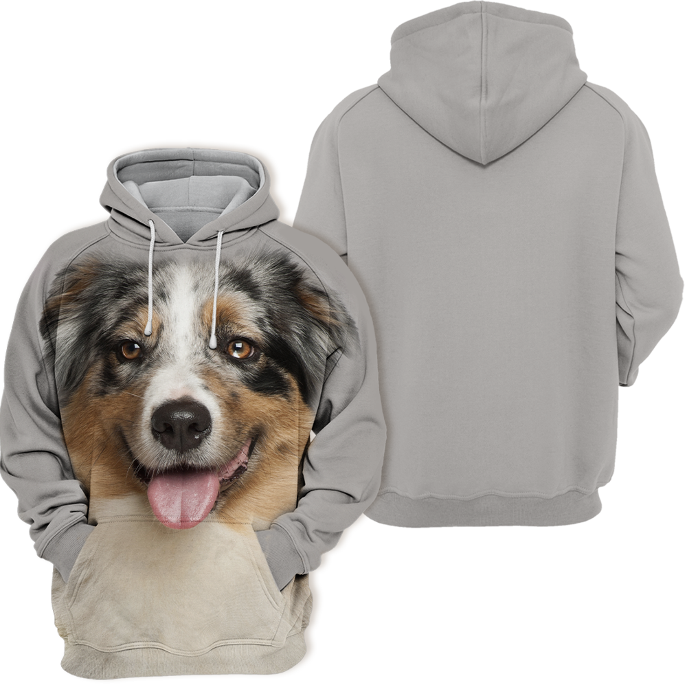Unisex 3D Graphic Hoodies Animals Dogs Australian Shepherd Cute