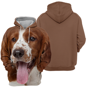 Unisex 3D Graphic Hoodies Animals Dogs Springer Spaniel Happy