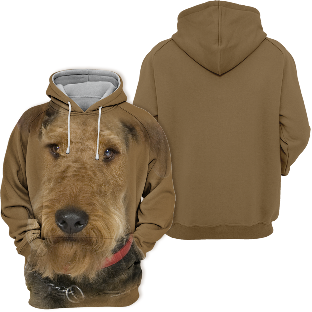 Unisex 3D Graphic Hoodies Animals Dogs Airedale Terrier