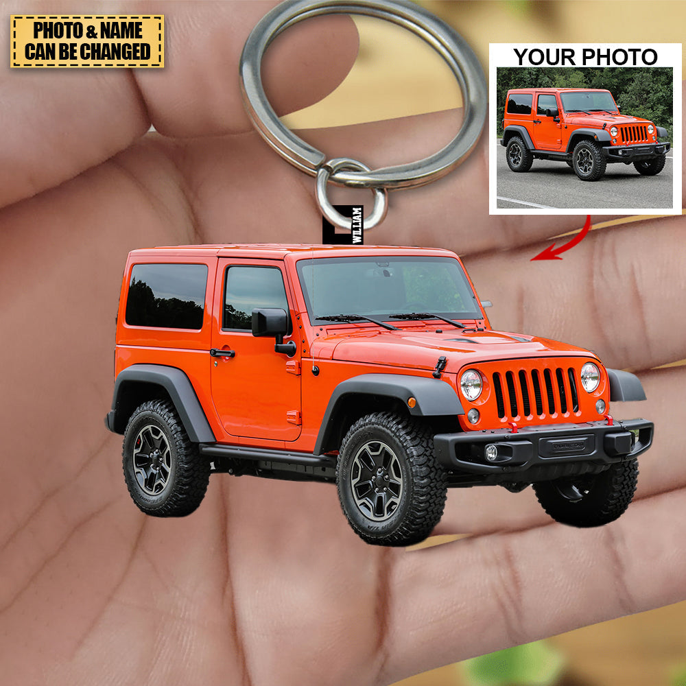 Personalized Off-Road Car Acrylic Keychain -- Custom Your Photo - OKBANDS
