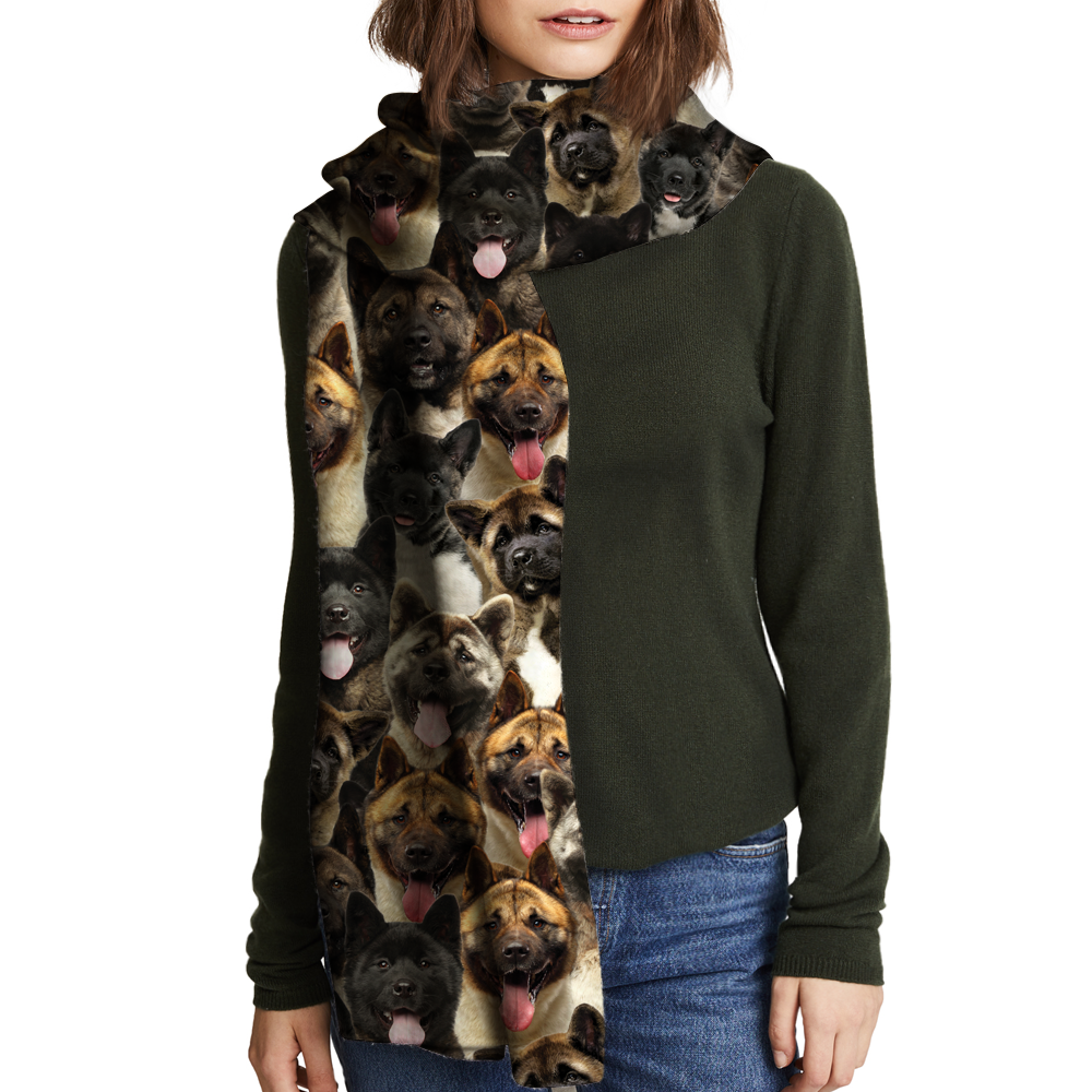 You Will Have A Bunch Of American Akitas - Scarf V1
