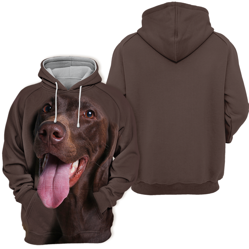 Unisex 3D Graphic Hoodies Animals Dogs German Shorthaired Pointer Happy