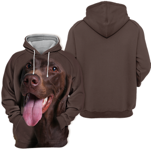 Unisex 3D Graphic Hoodies Animals Dogs German Shorthaired Pointer Happy