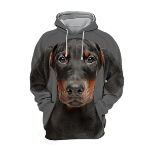 Unisex 3D Graphic Hoodies Animals Dogs Doberman Puppy