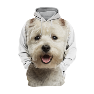 Unisex 3D Graphic Hoodies Animals Dogs West Highland Terrier Westie Smile
