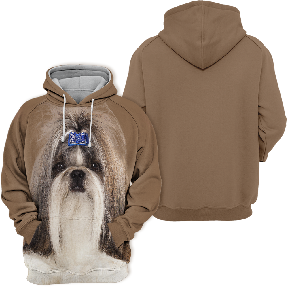 Unisex 3D Graphic Hoodies Animals Dogs Shih Tzu Quiet
