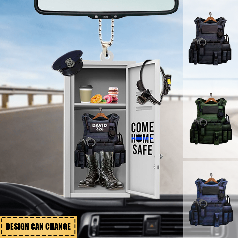 Police Locker Room, Personalized Acrylic Ornament - OKBANDS