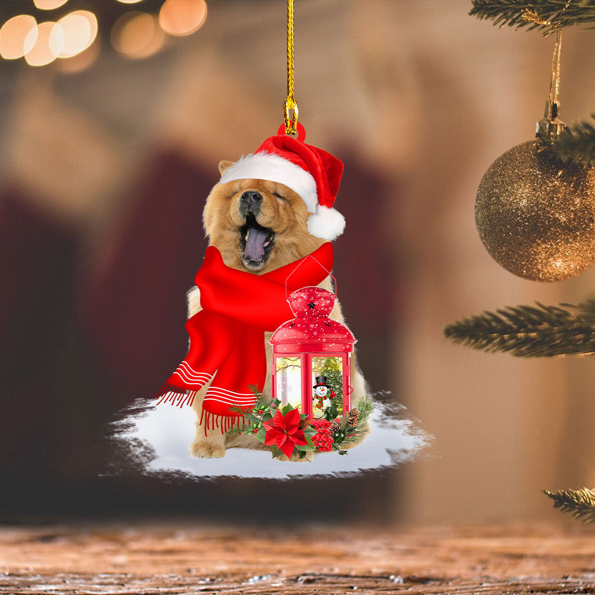Chow Chow - Christmas Present Ornament