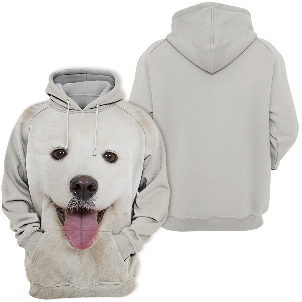 Unisex 3D Graphic Hoodies Animals Dogs Samoyed Happy