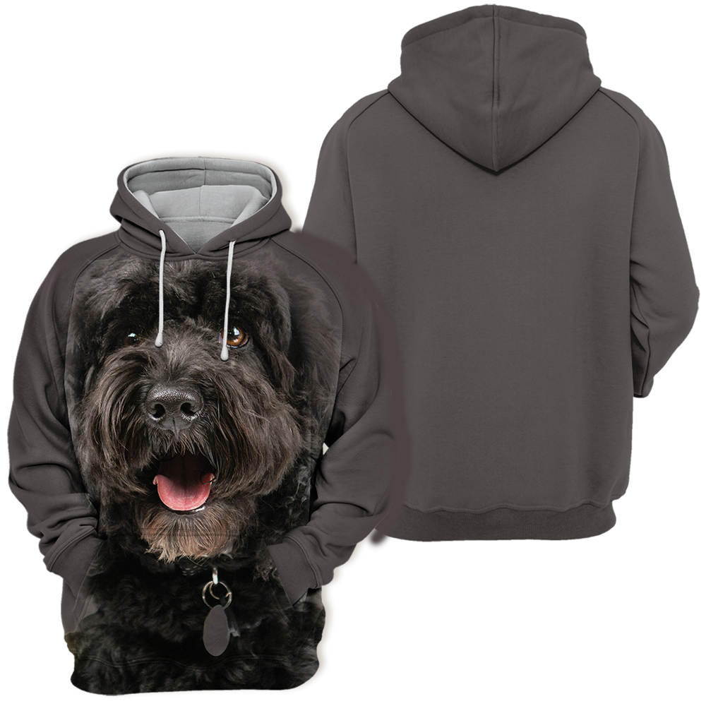Unisex 3D Graphic Hoodies Animals Dogs Cockapoo Black