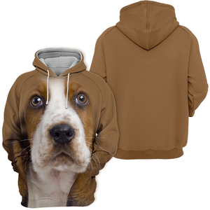 Unisex 3D Graphic Hoodies Animals Dogs Basset Hound Puppy
