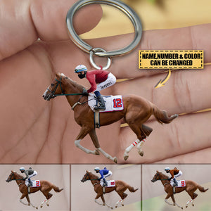 Personalized Equestrian Acrylic Keychain - Gift Idea For Horse Lover