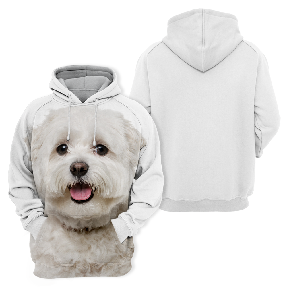 Unisex 3D Graphic Hoodies Animals Dogs Maltese