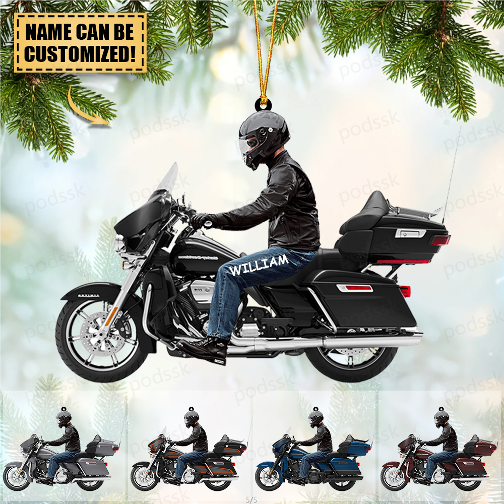 2023 New Release Personalized Biker Harley Davidson Motorcycle Ornament