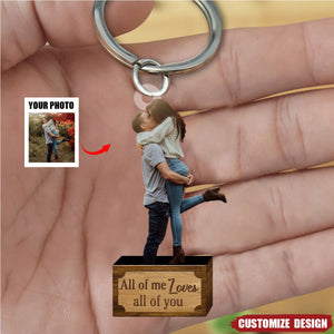 God Blessed - Custom Photo Acrylic Keychain - Gift For Couple