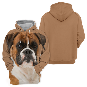 Unisex 3D Graphic Hoodies Animals Dogs Boxer Quiet