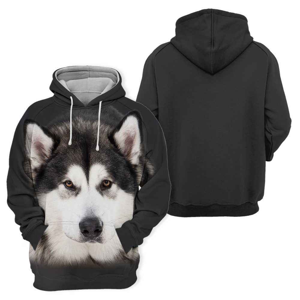 Unisex 3D Graphic Hoodies Animals Dogs Alaskan Husky Quiet