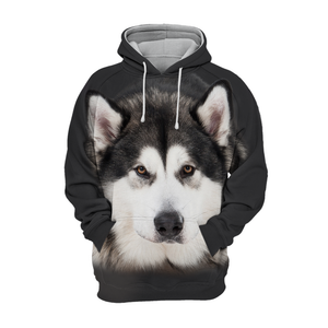 Unisex 3D Graphic Hoodies Animals Dogs Alaskan Husky Quiet