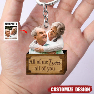 God Blessed - Custom Photo Acrylic Keychain - Gift For Couple