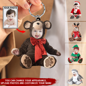 Personalized Photo Baby Acrylic Keychain-Custom Gift For Family Members