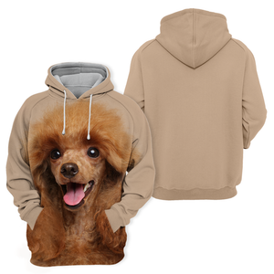 Unisex 3D Graphic Hoodies Animals Dogs Toy Poodle Happy