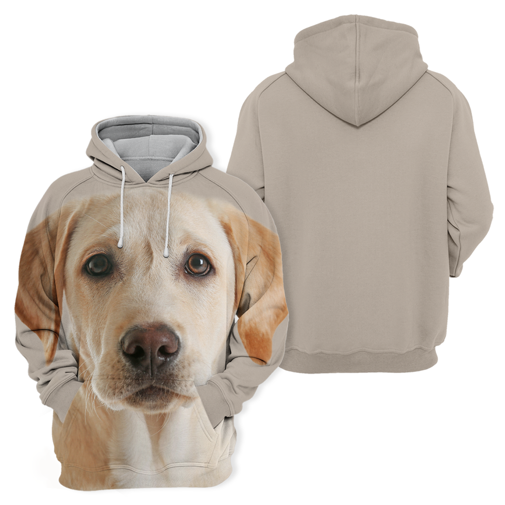 Unisex 3D Graphic Hoodies Animals Dogs Labrador Yellow Cute