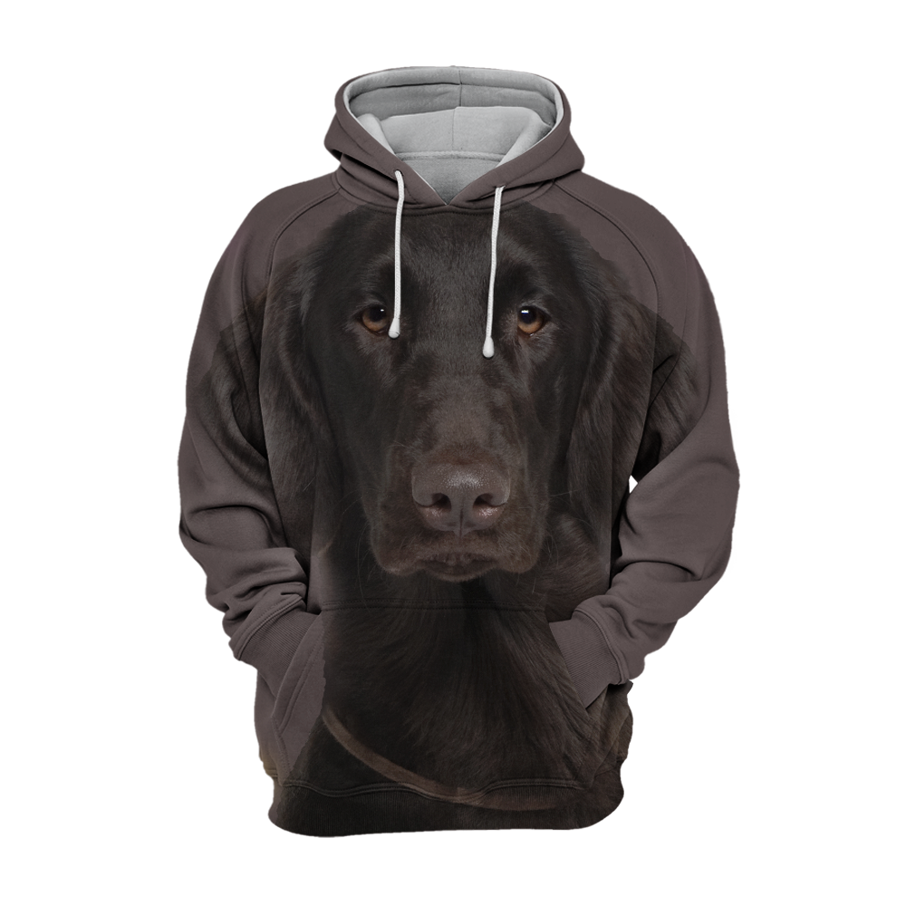 Unisex 3D Graphic Hoodies Animals Dogs Flat Coated Retriever