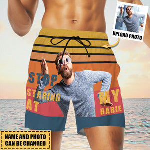 Personalized Stop Staring At My Pet/Upload Photo- Custom Trunks