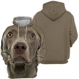 Unisex 3D Graphic Hoodies Animals Dogs Weimaraner