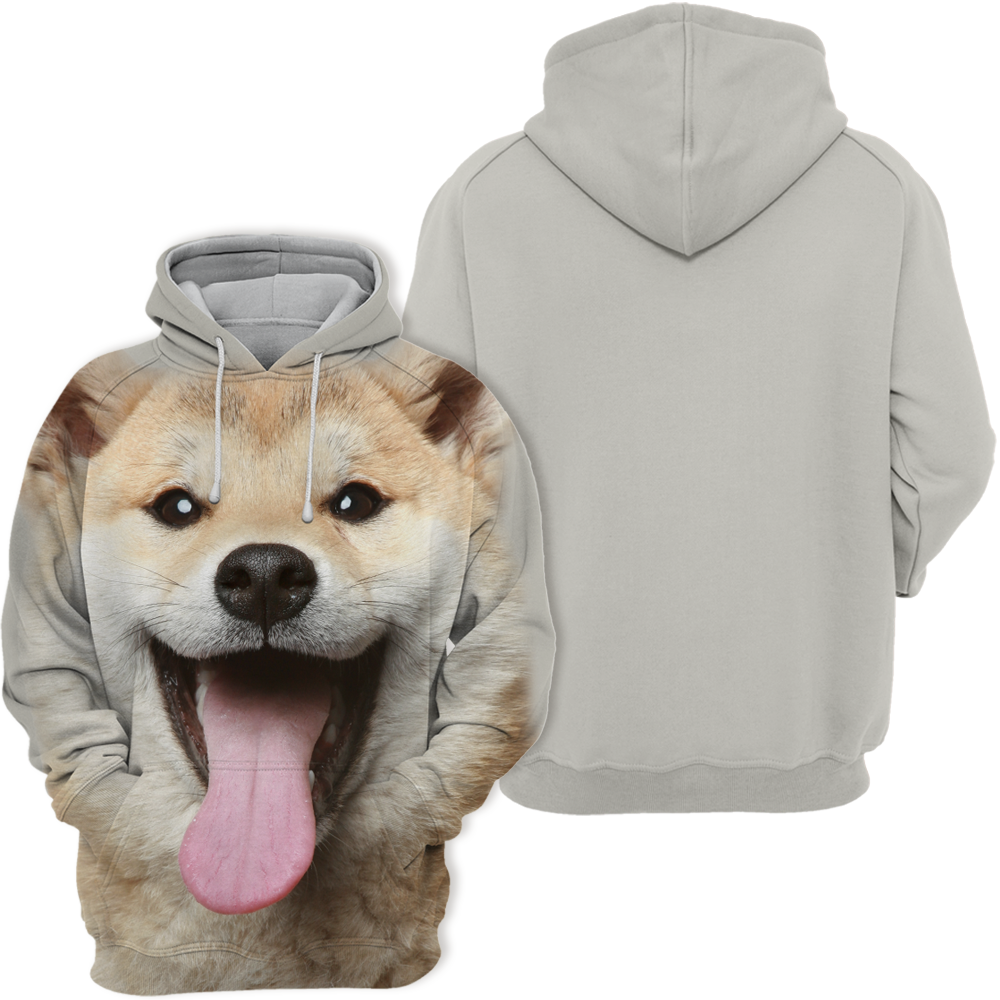 Unisex 3D Graphic Hoodies Animals Dogs Shiba Inu Akita Laugh