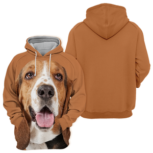 Unisex 3D Graphic Hoodies Animals Dogs Basset Hound