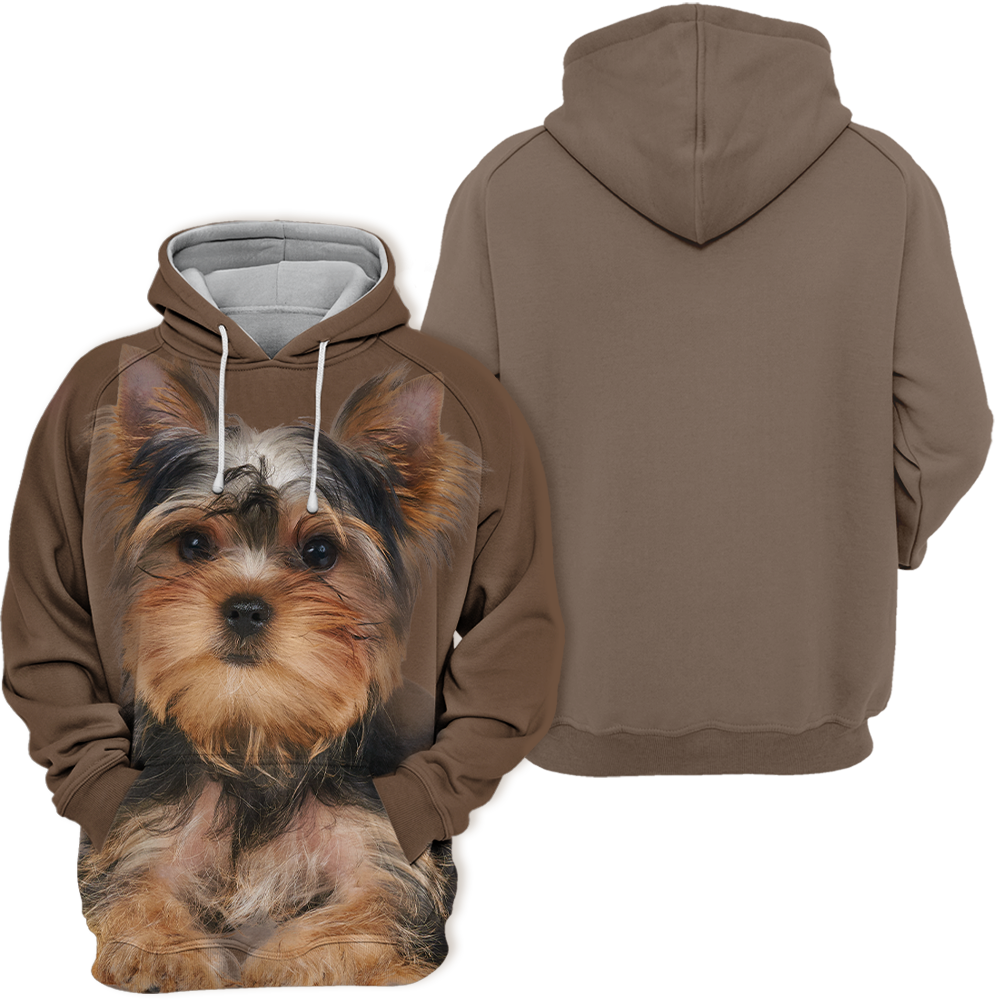 Unisex 3D Graphic Hoodies Animals Dogs Yorkshire Terrier Yorkie Quiet
