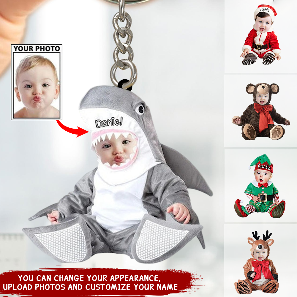 Personalized Photo Baby Acrylic Keychain-Custom Gift For Family Members